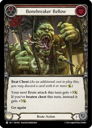 Bonebreaker Bellow (Red) [HVY041] (Heavy Hitters)  Rainbow Foil-1