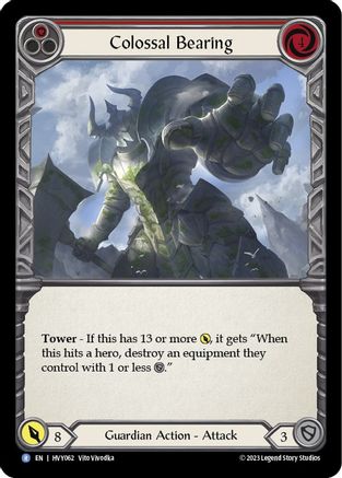 Colossal Bearing (Red) [HVY062] (Heavy Hitters)  Rainbow Foil-1