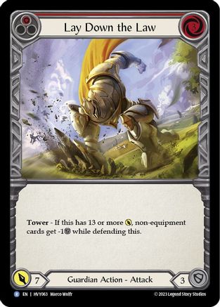 Lay Down the Law [HVY063] (Heavy Hitters)  Rainbow Foil-1