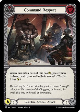 Command Respect (Red) [HVY071] (Heavy Hitters)  Rainbow Foil-1