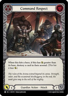 Command Respect (Blue) [HVY073] (Heavy Hitters)  Rainbow Foil-1