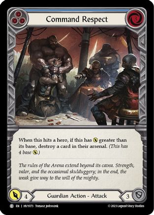 Command Respect (Blue) [HVY073] (Heavy Hitters)  Rainbow Foil-1