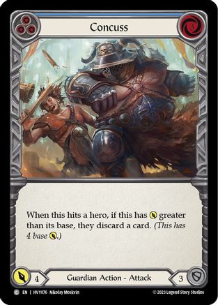 Concuss (Blue) [HVY076] (Heavy Hitters)  Rainbow Foil-1