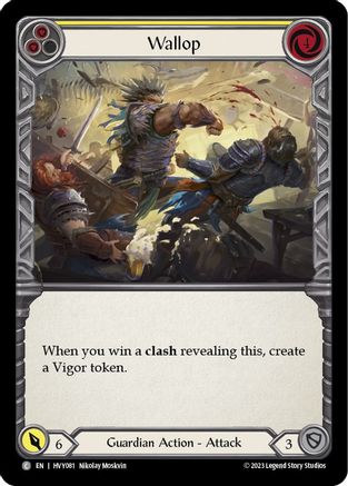 Wallop (Yellow) [HVY081] (Heavy Hitters)  Rainbow Foil-1