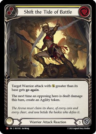 Shift the Tide of Battle [HVY102] (Heavy Hitters)  Rainbow Foil-1