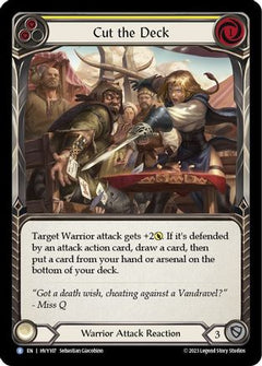 Cut the Deck (Yellow) [HVY107] (Heavy Hitters)  Rainbow Foil-1