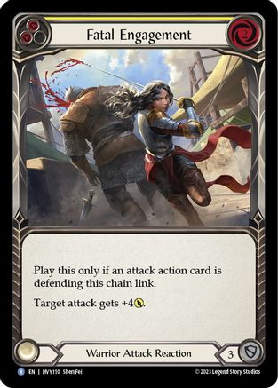 Fatal Engagement (Yellow) [HVY110] (Heavy Hitters)  Rainbow Foil-1