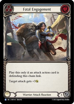 Fatal Engagement (Blue) [HVY111] (Heavy Hitters)  Rainbow Foil-1