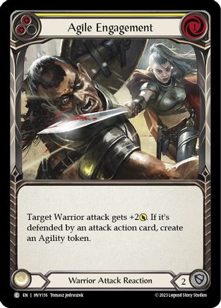 Agile Engagement (Yellow) [HVY116] (Heavy Hitters)  Rainbow Foil-1