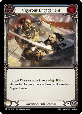 Vigorous Engagement (Blue) [HVY120] (Heavy Hitters)  Rainbow Foil-1
