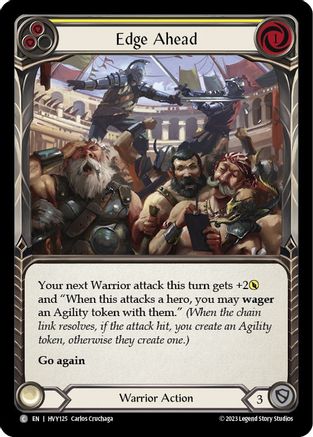 Edge Ahead (Yellow) [HVY125] (Heavy Hitters)  Rainbow Foil-1