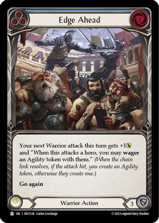 Edge Ahead (Blue) [HVY126] (Heavy Hitters)  Rainbow Foil-1