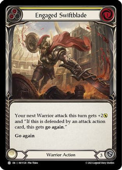 Engaged Swiftblade (Yellow) [HVY128] (Heavy Hitters)  Rainbow Foil-1