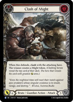 Clash of Might (Red) [HVY137] (Heavy Hitters)  Rainbow Foil-1