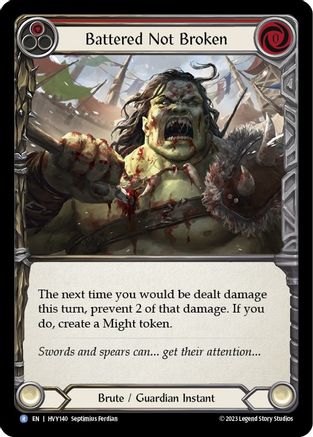 Battered Not Broken [HVY140] (Heavy Hitters)  Rainbow Foil-1