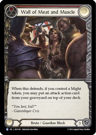 Wall of Meat and Muscle [HVY142] (Heavy Hitters)  Rainbow Foil-1
