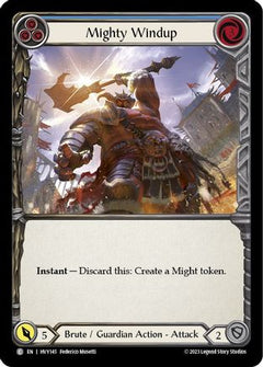 Mighty Windup (Blue) [HVY145] (Heavy Hitters)  Rainbow Foil-1