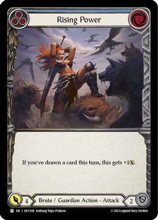Rising Power (Blue) [HVY148] (Heavy Hitters)  Rainbow Foil-1