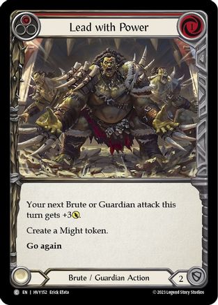 Lead with Power (Red) [HVY152] (Heavy Hitters)-1
