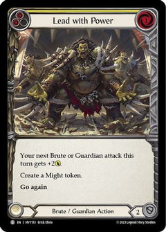 Lead with Power (Yellow) [HVY153] (Heavy Hitters)  Rainbow Foil-1