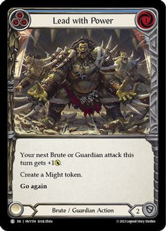 Lead with Power (Blue) [HVY154] (Heavy Hitters)  Rainbow Foil-1