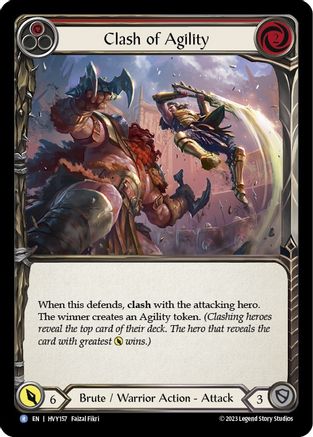 Clash of Agility (Red) [HVY157] (Heavy Hitters)-1