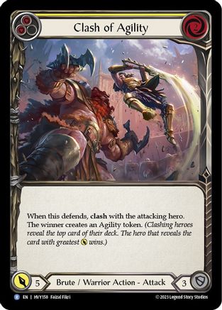 Clash of Agility (Yellow) [HVY158] (Heavy Hitters)-1