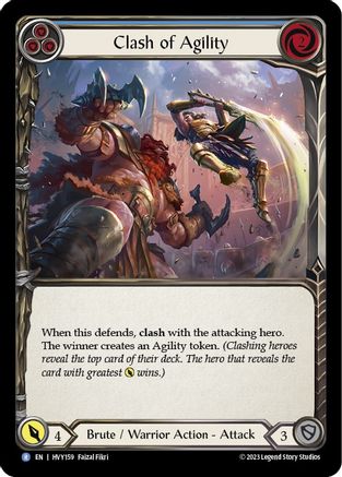 Clash of Agility (Blue) [HVY159] (Heavy Hitters)-1
