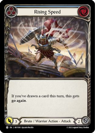 Rising Speed (Blue) [HVY168] (Heavy Hitters)  Rainbow Foil-1