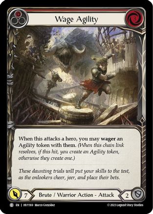 Wage Agility (Red) [HVY169] (Heavy Hitters)  Rainbow Foil-1