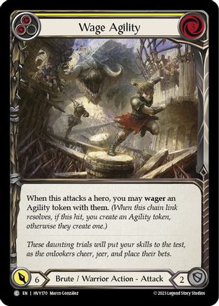Wage Agility (Yellow) [HVY170] (Heavy Hitters)  Rainbow Foil-1