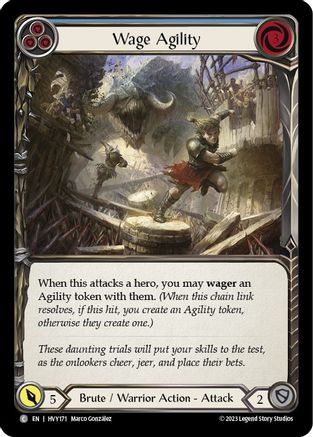 Wage Agility (Blue) [HVY171] (Heavy Hitters)  Rainbow Foil-1