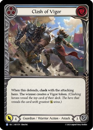 Clash of Vigor (Blue) [HVY179] (Heavy Hitters)-1
