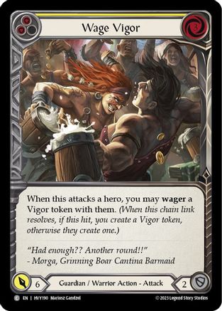 Wage Vigor (Yellow) [HVY190] (Heavy Hitters)  Rainbow Foil-1