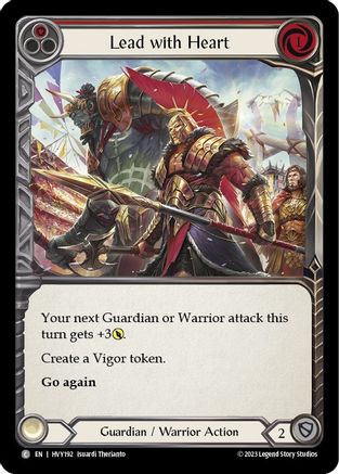 Lead with Heart (Red) [HVY192] (Heavy Hitters)  Rainbow Foil-1