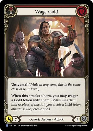 Wage Gold (Red) [HVY216] (Heavy Hitters)  Rainbow Foil-1