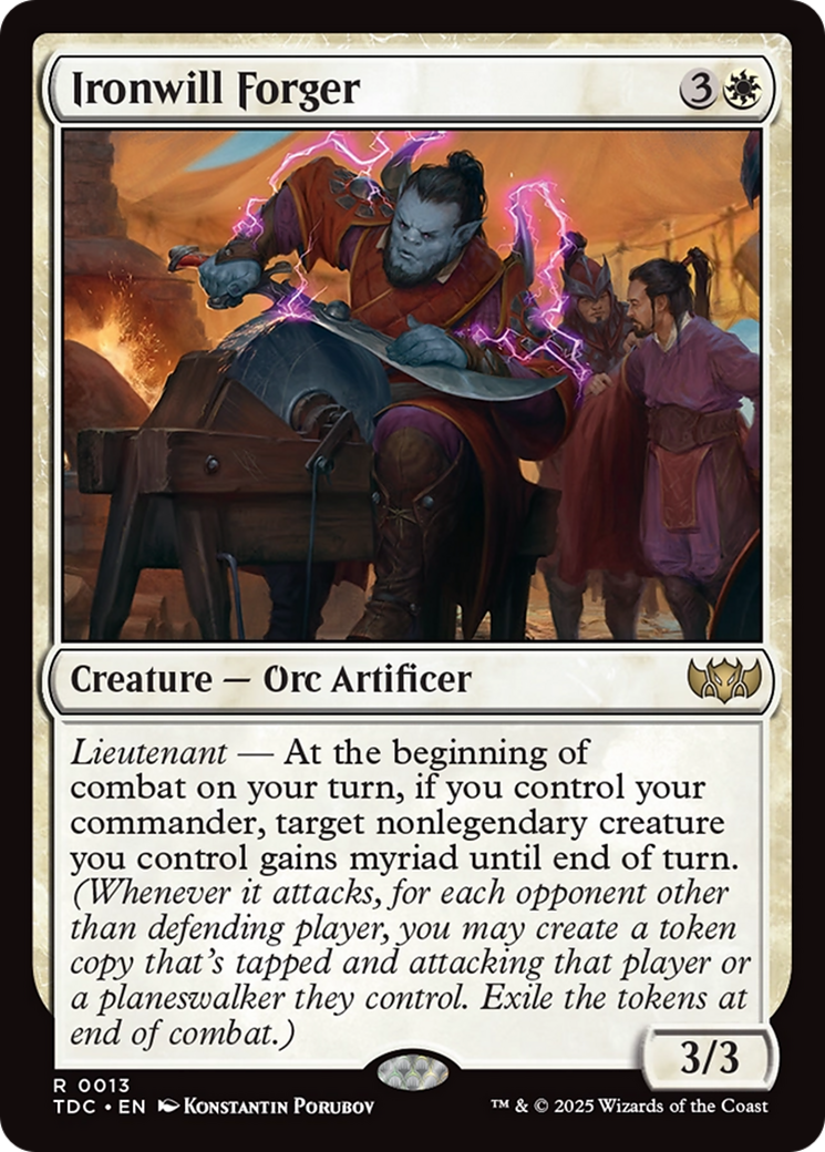 Ironwill Forger [Tarkir: Dragonstorm Commander]-1