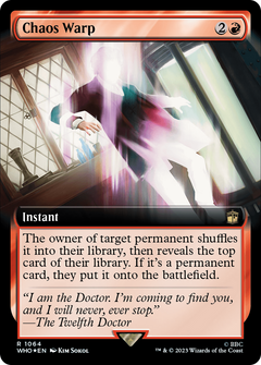 Chaos Warp (Extended Art) (Surge Foil) [Doctor Who]-1