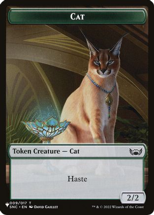 Cat (009) // Dog Double-Sided Token [Secret Lair Commander Deck: Raining Cats and Dogs Tokens]-1