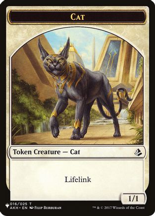 Cat (016) // Citizen Double-Sided Token [Secret Lair Commander Deck: Raining Cats and Dogs Tokens]-1