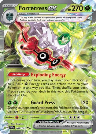 Forretress ex (002/091) [Scarlet & Violet: Paldean Fates]-1