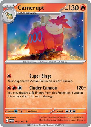 Camerupt (012/091) [Scarlet & Violet: Paldean Fates]-1