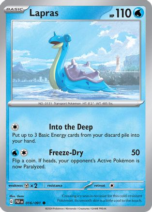 Lapras (016/091) [Scarlet & Violet: Paldean Fates]-1