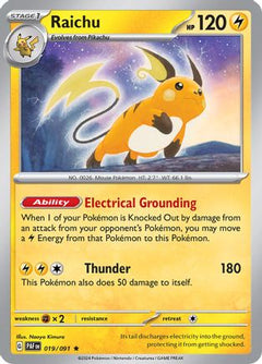 Raichu (019/091) [Scarlet & Violet: Paldean Fates]-1