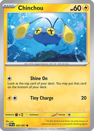 Chinchou (020/091) [Scarlet & Violet: Paldean Fates]-1