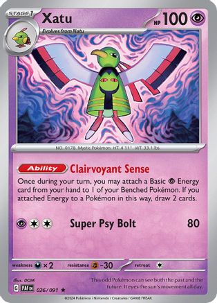 Xatu (026/091) [Scarlet & Violet: Paldean Fates]-1