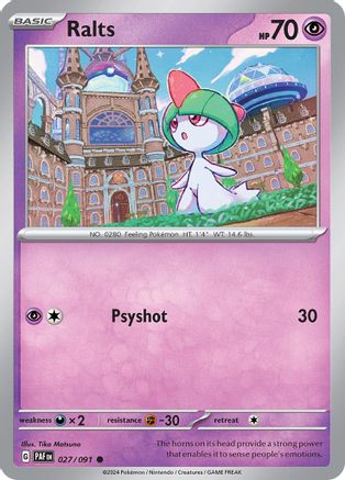 Ralts (027/091) [Scarlet & Violet: Paldean Fates]-1