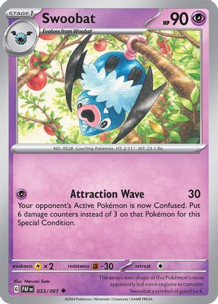 Swoobat (033/091) [Scarlet & Violet: Paldean Fates]-1