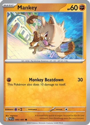 Mankey (045/091) [Scarlet & Violet: Paldean Fates]-1