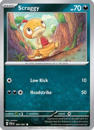 Scraggy (060/091) [Scarlet & Violet: Paldean Fates]-1